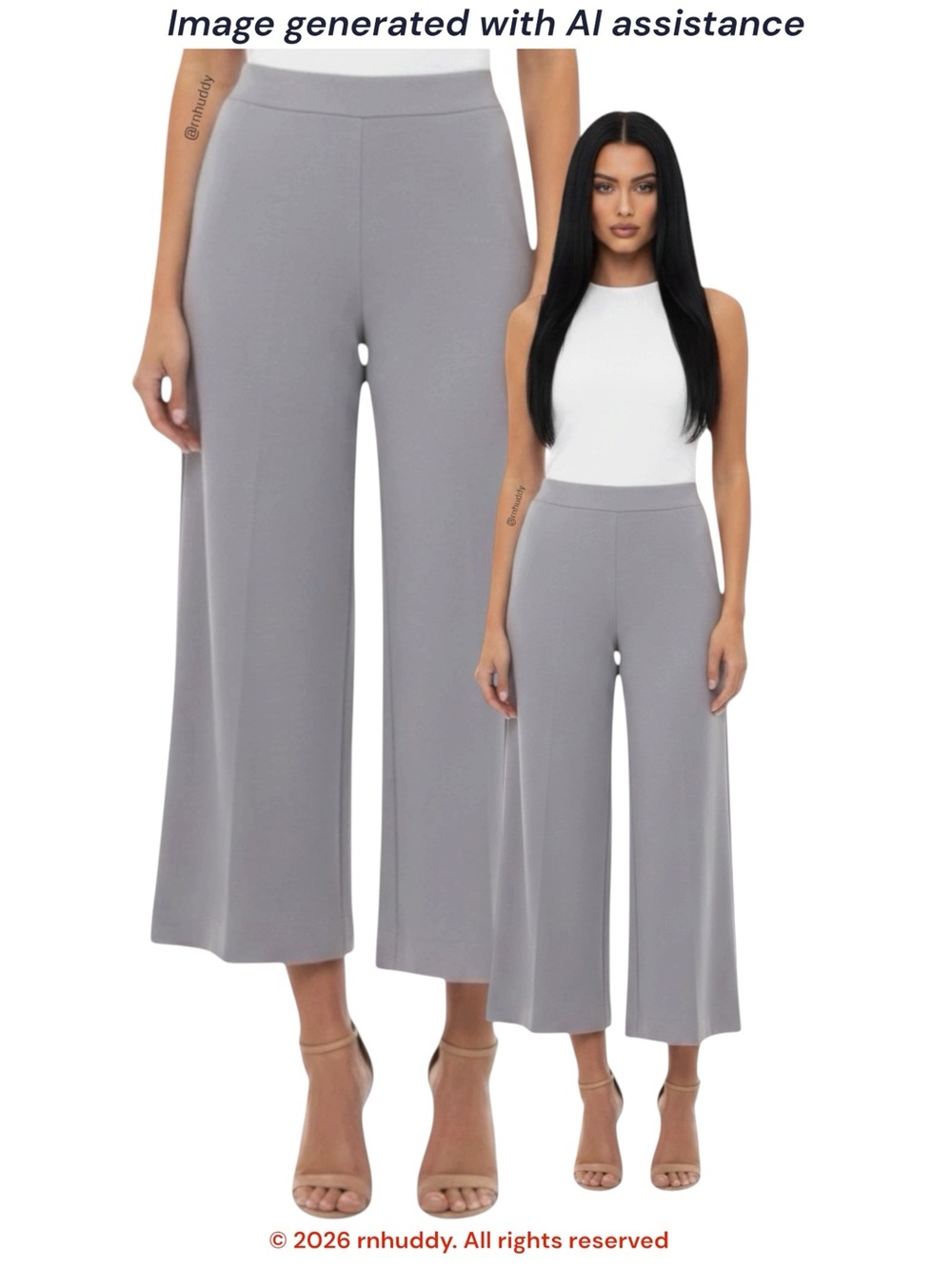 NWOT WAYF M wide leg crop pants